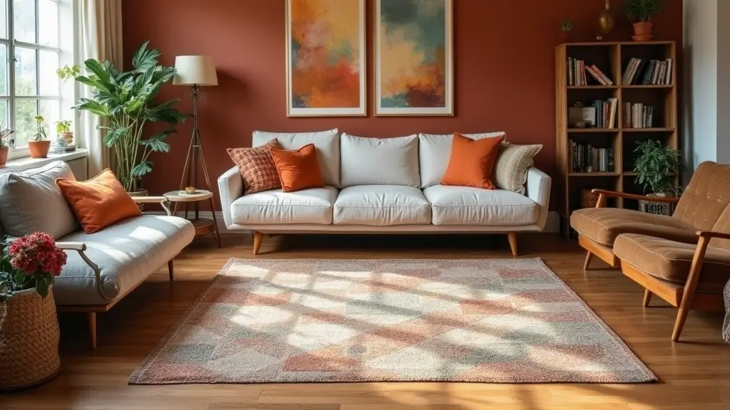 29 Checkered Rug Living Room Ideas That Add Fun Contrast