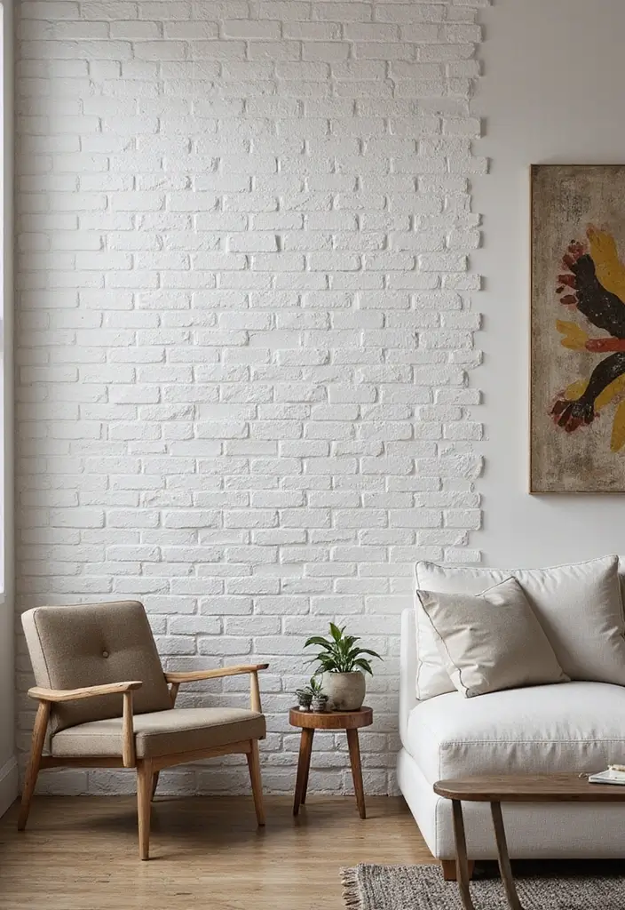 29 Interior Wall Tiles Living Room Ideas That Add Texture and Shine - 22. Textured Subway Tiles