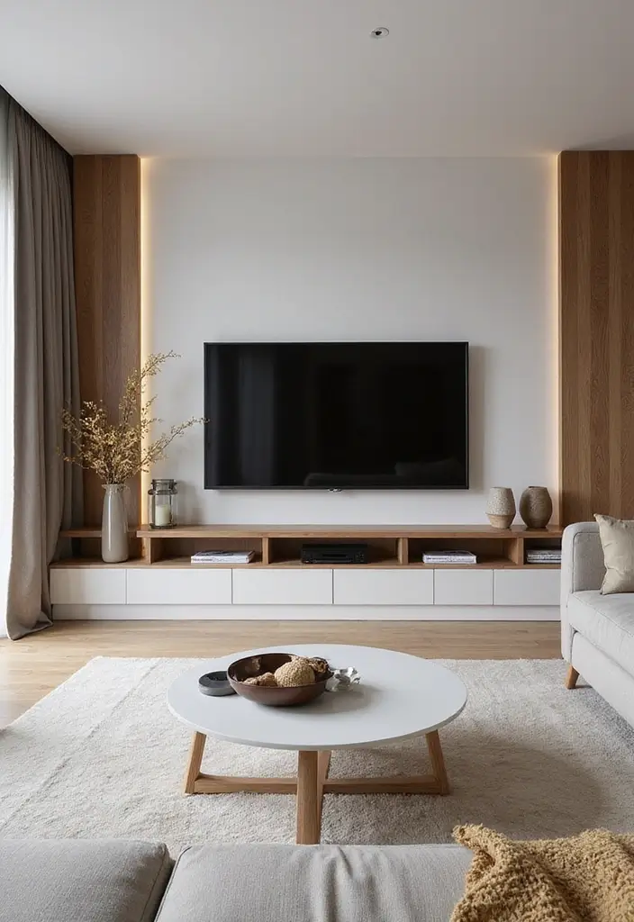 29 Living Room Ideas TV Wall Designs That Feel Smart and Sleek - 11. Open-Concept TV Wall