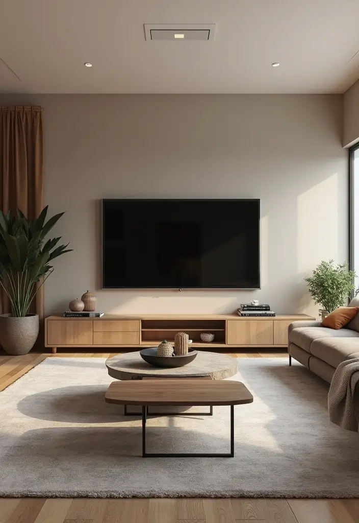 29 Living Room Ideas TV Wall Designs That Feel Smart and Sleek - 15. Stylish Furniture Arrangement