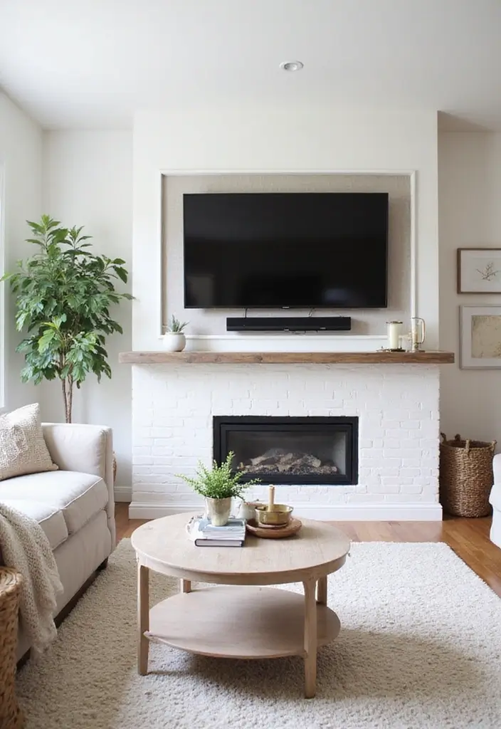 29 Living Room Ideas TV Wall Designs That Feel Smart and Sleek - 29. Seasonal Decor Changes