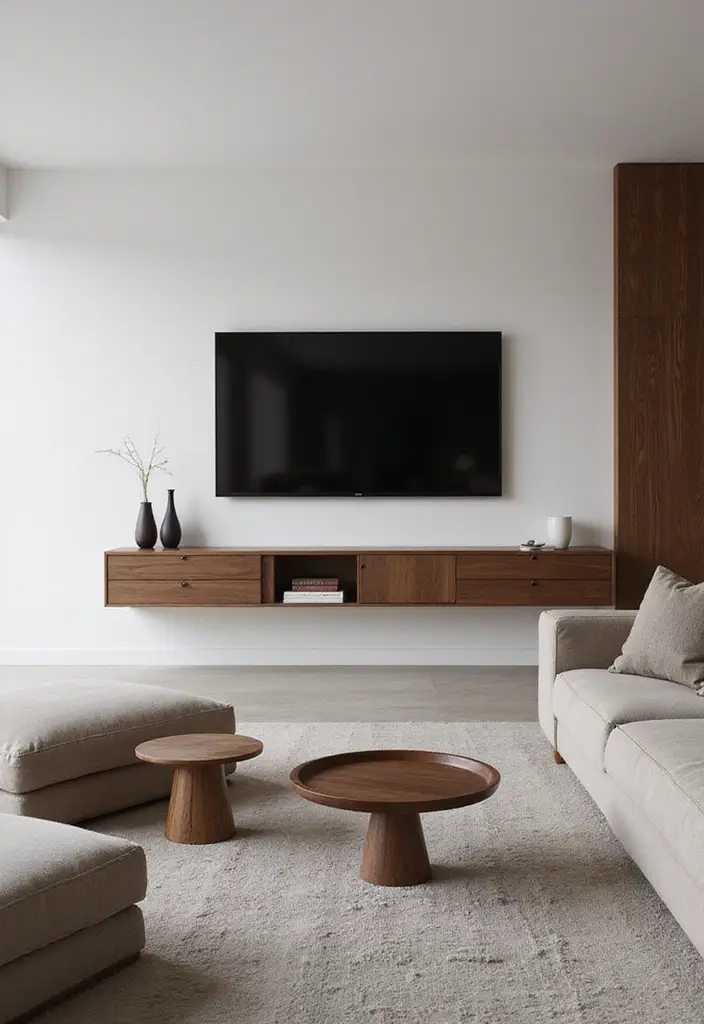 29 Living Room Ideas TV Wall Designs That Feel Smart and Sleek - 8. Multi-Purpose Furniture
