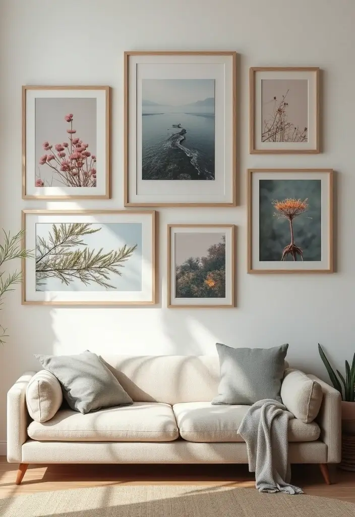 29 Living Room Wall Art Ideas That Elevate Your Decor - 4. Nature Photography