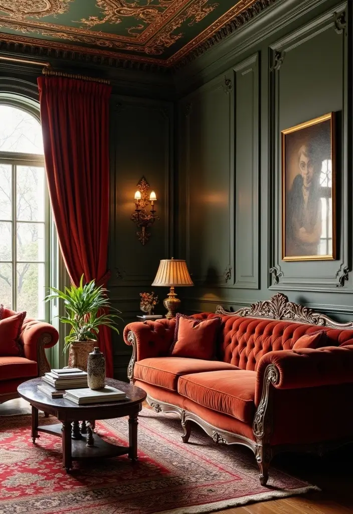 29 Living Room With Brown Sofa Ideas That Feel Cozy and Timeless - 14. Classic Elegance with Timeless Pieces