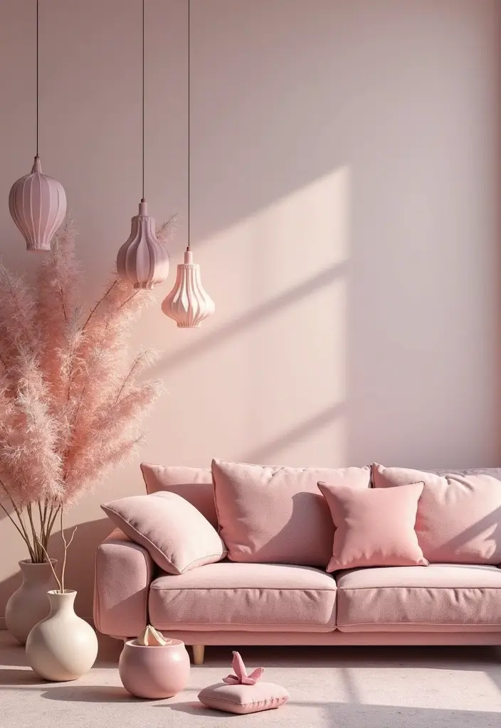 29 Pink Living Room Decor Ideas That Are Playful and Chic - 26. Pink Decorative Objects for Small Accents