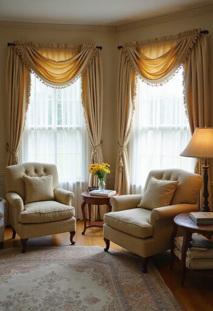 29 Small Window Curtain Ideas Living Room That Add Light and Style - 21. Soft Pleated Curtains