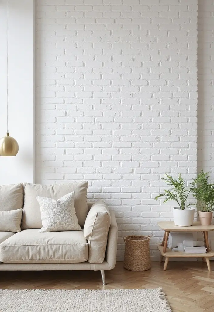 29 Tile Wall Living Room Ideas That Add Texture and Interest - 2. Sleek Subway Tiles for a Modern Look