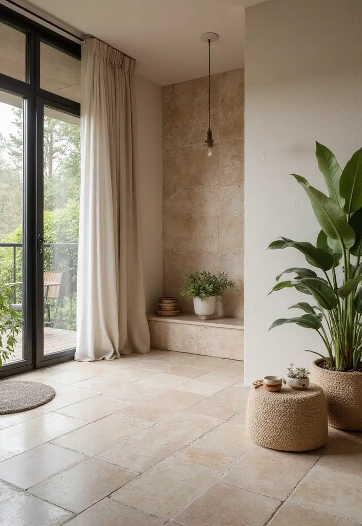 29 Tile Wall Living Room Ideas That Add Texture and Interest - 28. Spa-Like Tiles for Relaxation