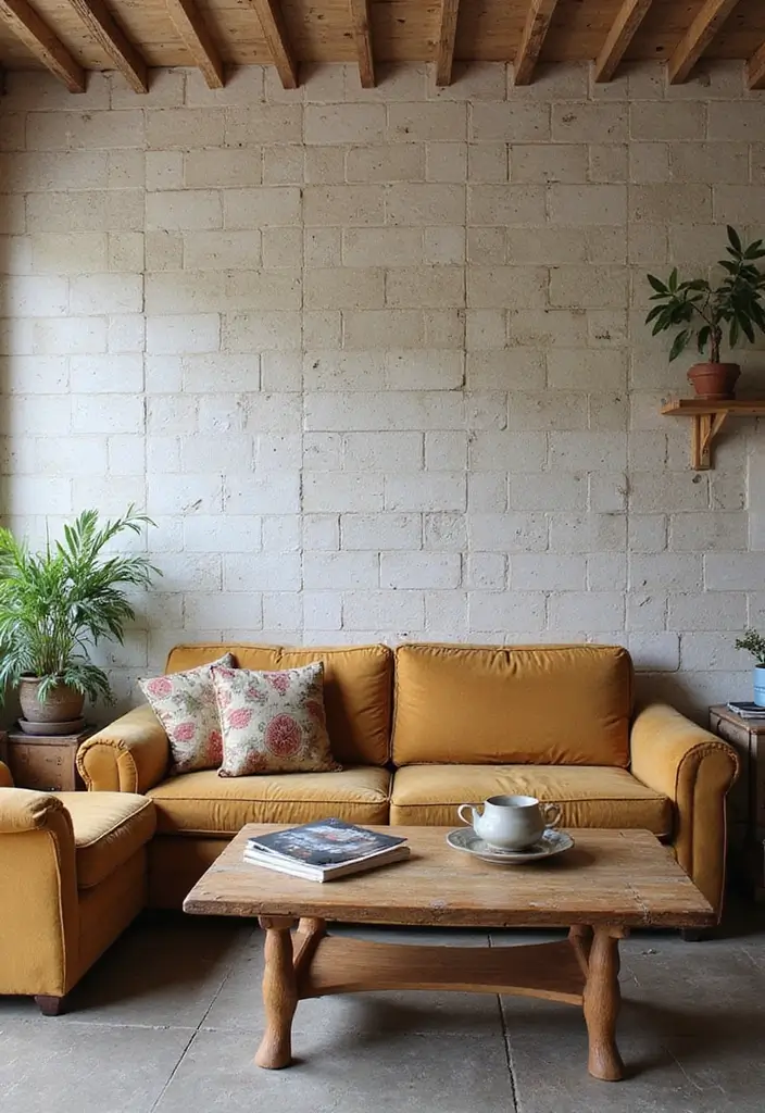 29 Tile Wall Living Room Ideas That Add Texture and Interest - 6. Handmade Tiles for Unique Character