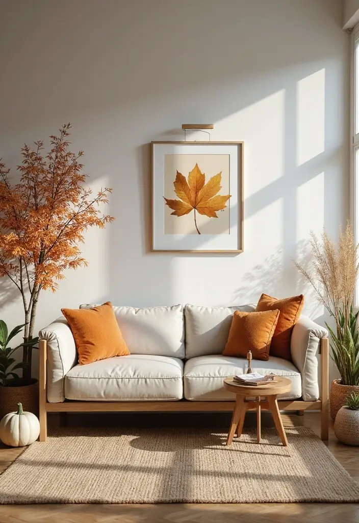 29 Yoga Living Room Ideas That Feel Serene and Peaceful - 14. Seasonal Decor Changes