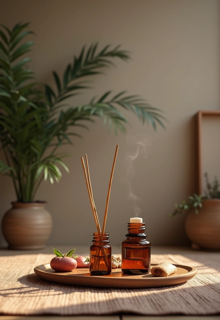 29 Yoga Living Room Ideas That Feel Serene and Peaceful - 22. Enhance with Scents