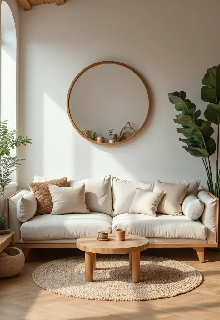 29 Yoga Living Room Ideas That Feel Serene and Peaceful - 24. Eco-Friendly Decor