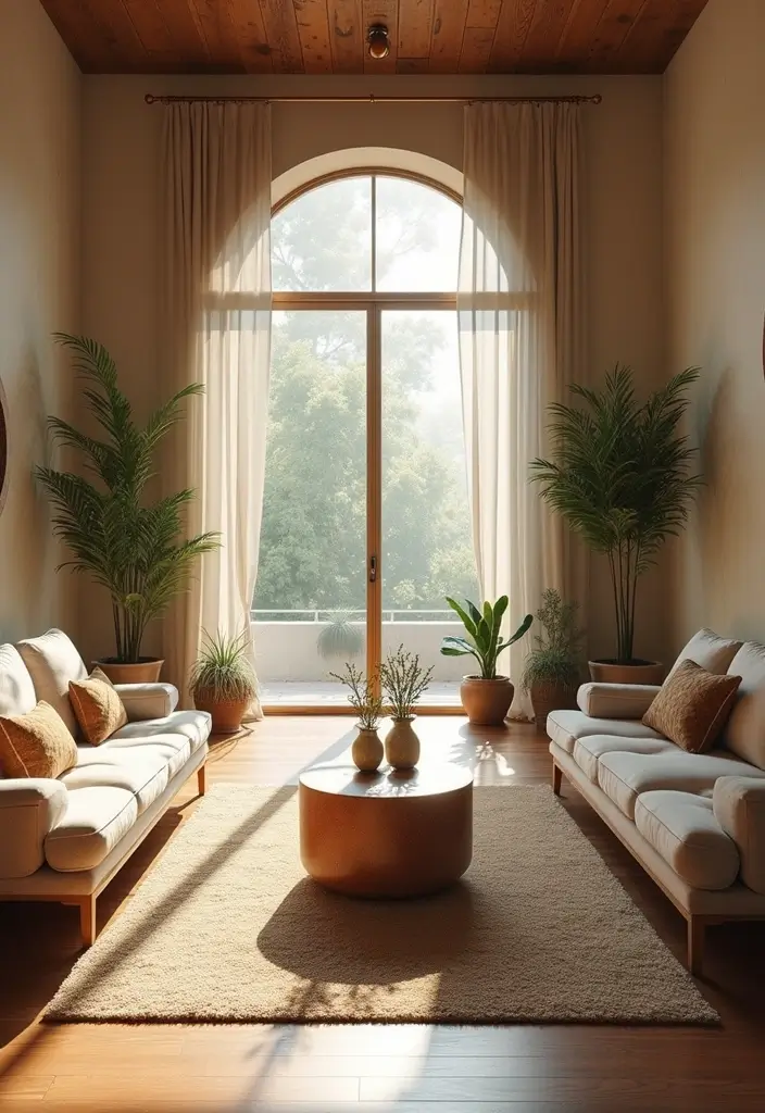 29 Yoga Living Room Ideas That Feel Serene and Peaceful - 28. Mindful Gatherings Space