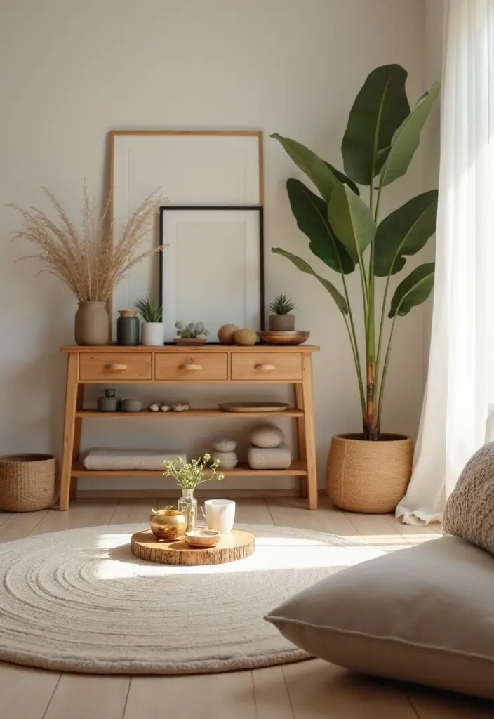 29 Yoga Living Room Ideas That Feel Serene and Peaceful - 29. Wellness Station
