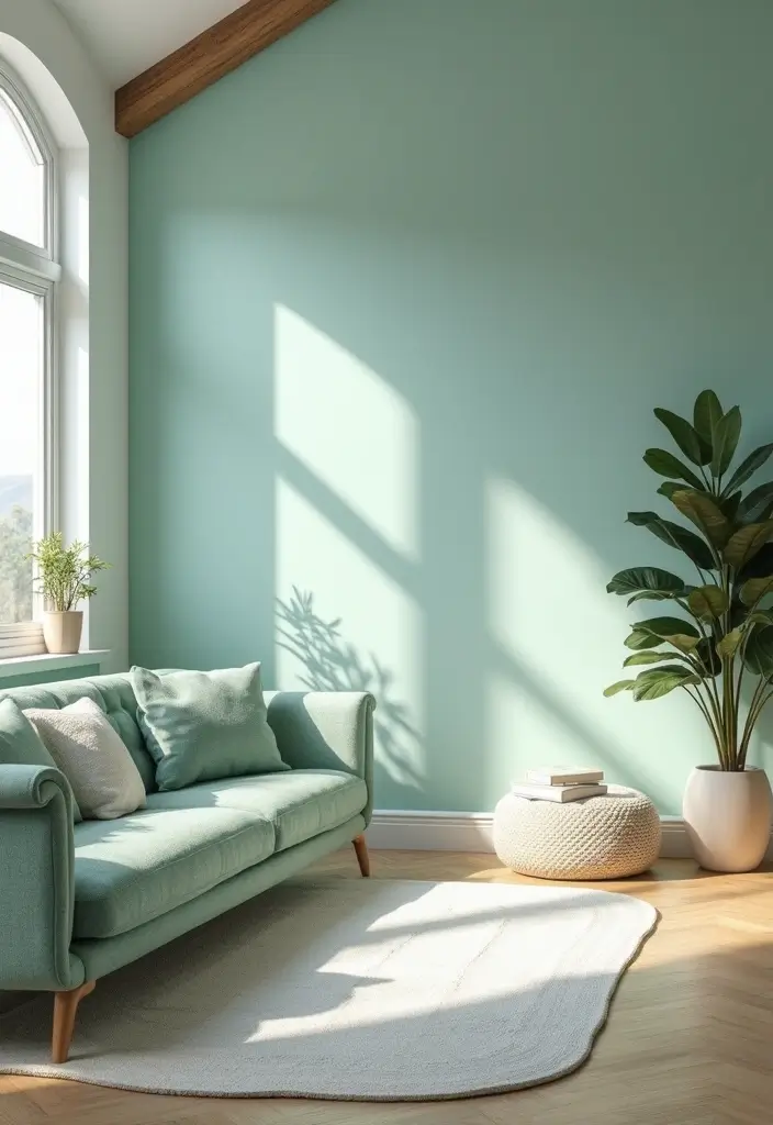 29 Yoga Living Room Ideas That Feel Serene and Peaceful - 4. Calming Color Palettes