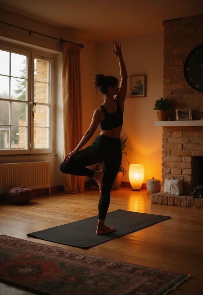 29 Yoga Living Room Ideas That Feel Serene and Peaceful - 6. Soft Lighting