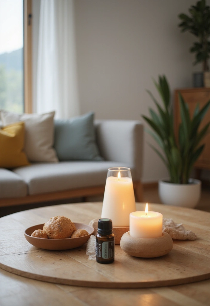 29 Yoga Living Room Ideas That Feel Serene and Peaceful - 9. Aromatic Elements