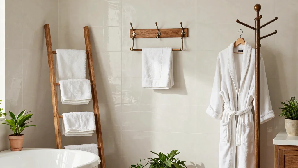14 Bathroom Clothes Hanging Ideas For Easy Organization