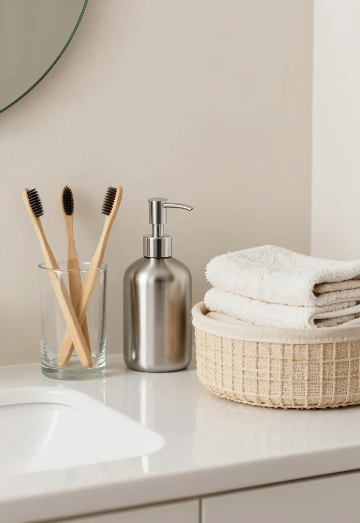 14 Modern Bathroom Decor Ideas For Clean Living - 6. Reusable Accessories 1