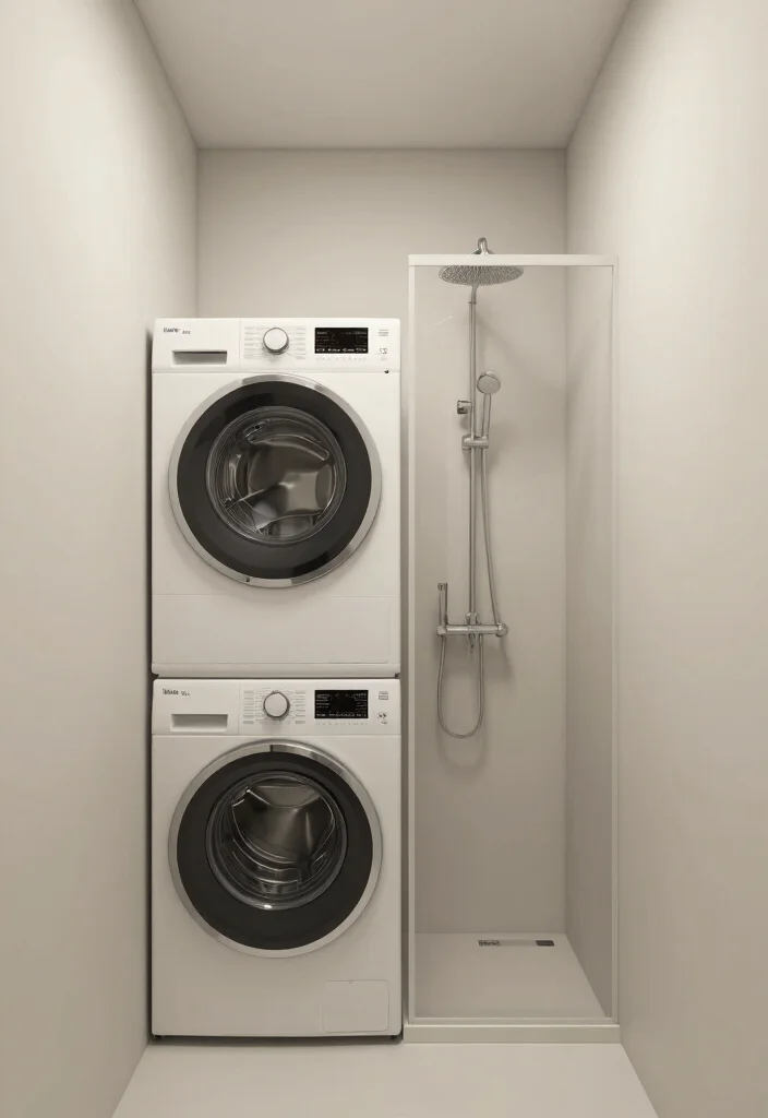 14 Small Bathroom Layout Ideas With Shower Only - 14. Dual Function Spaces 1