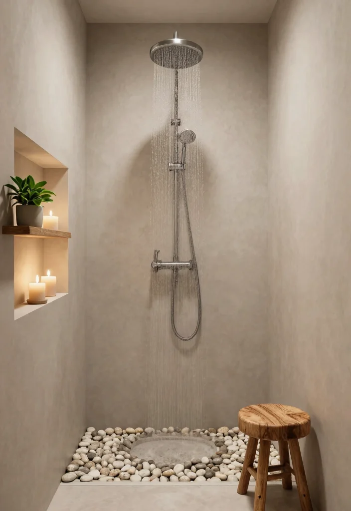 14 Small Bathroom Layout Ideas With Shower Only - 2. Spa-Inspired Retreat 1