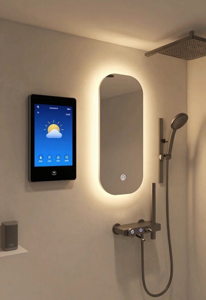 15 Attic Bathroom Ideas For Slanted Ceilings - 13. Integrated Technology 1