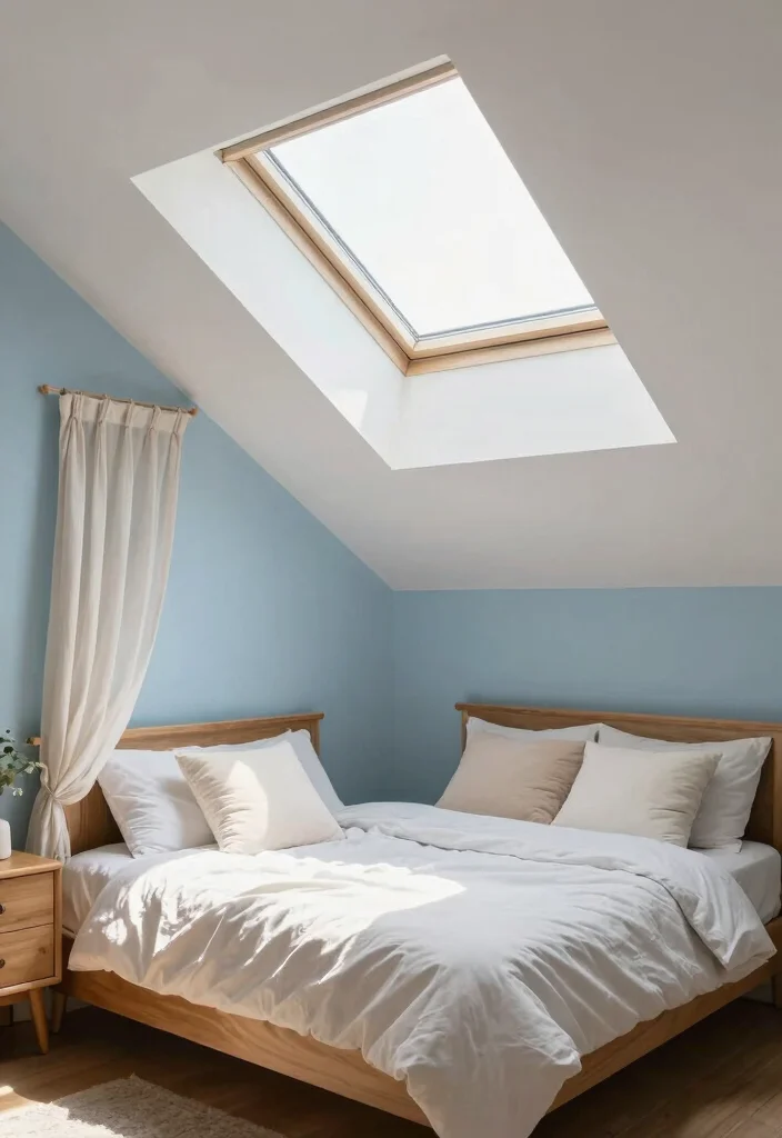 15 Bedroom Design With Window Ideas Bright Cozy Layouts - 6. Skylight Windows for Bright and Breezy Vibes 1