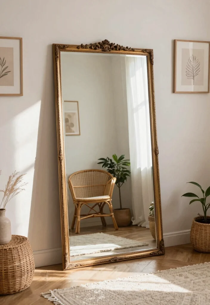 15 Bedroom Photoshoot Ideas: Instagram Aesthetic Looks - 9. Creative Use of Mirrors 1