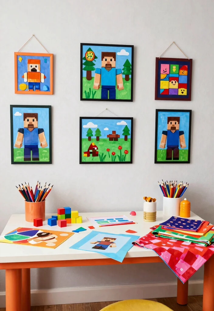 15 Club Roblox Bedroom Ideas: Fun Game Inspired Style - 8. DIY Roblox Decor Projects 1