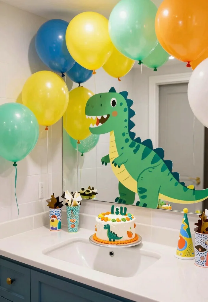 15 Dinosaur Bathroom Ideas Kids Will Love - 15. Themed Birthday or Party Ideas 1