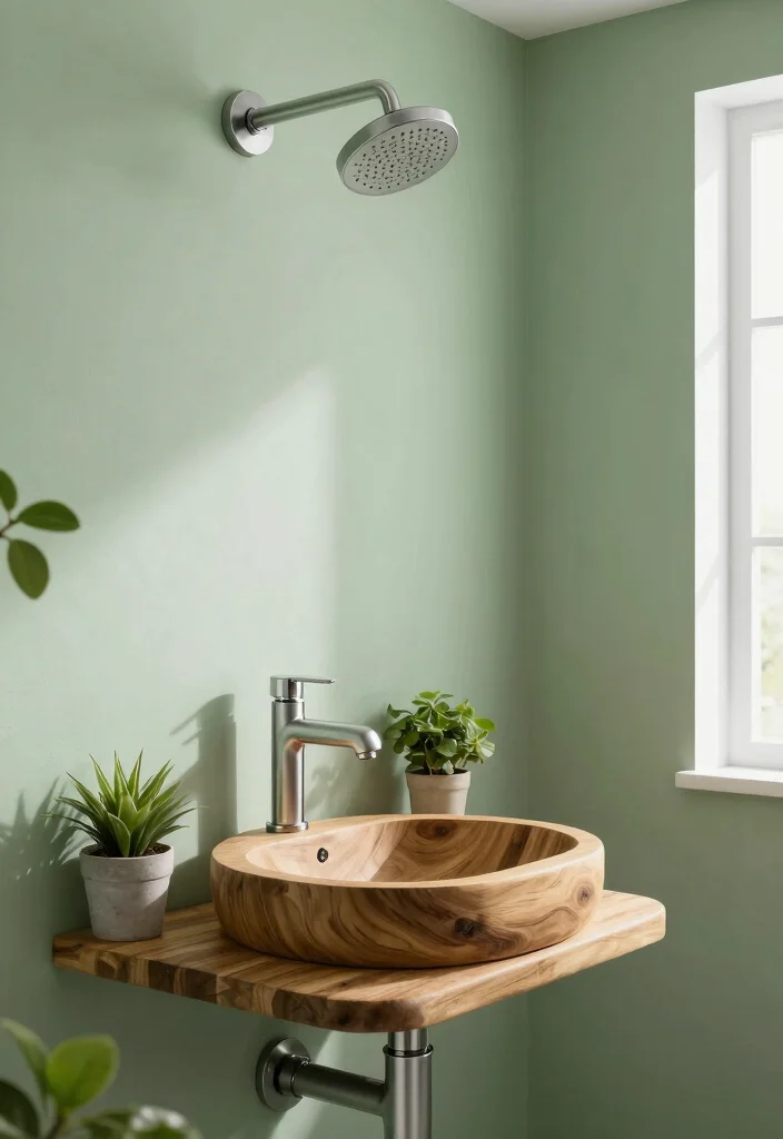15 Green Small Bathroom Ideas With Fresh Style - 4. Eco-Friendly Fixtures 1