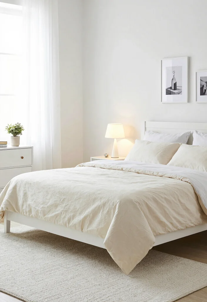 15 Malm Bedroom Ideas for a White, Clean, Minimal Look - 1. Monochromatic Bliss 1