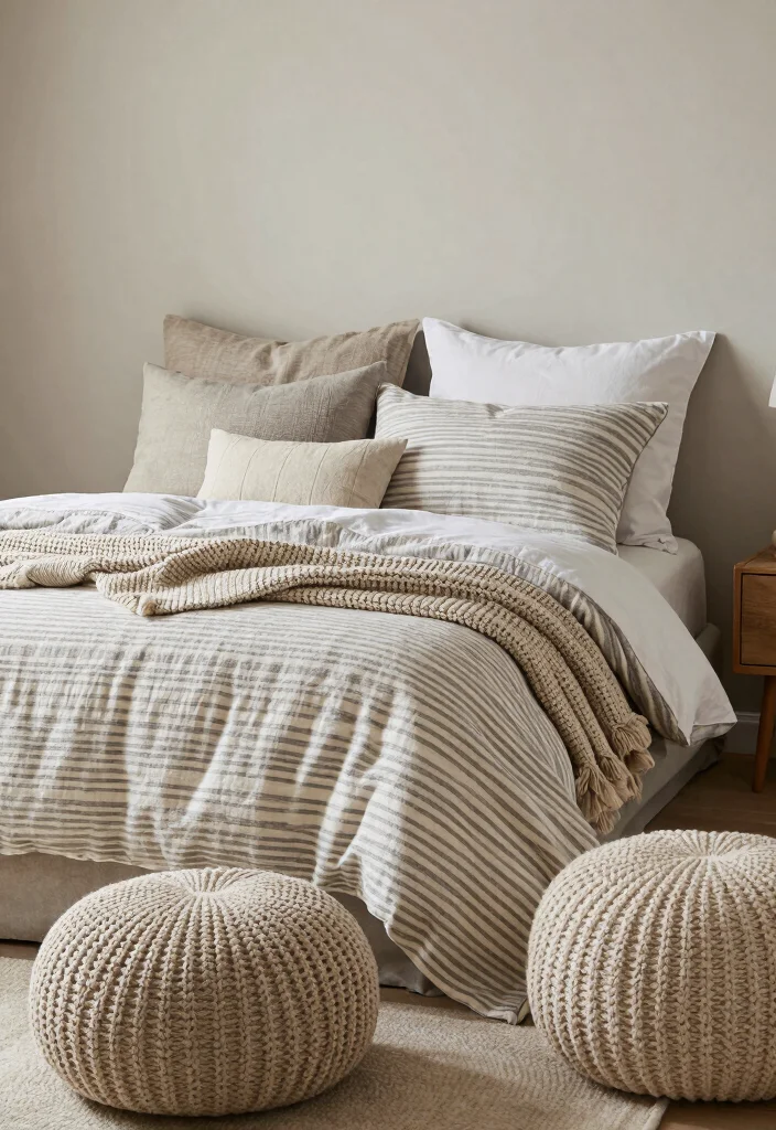 15 Malm Bedroom Ideas for a White, Clean, Minimal Look - 12. Nordic Inspired Textiles 1