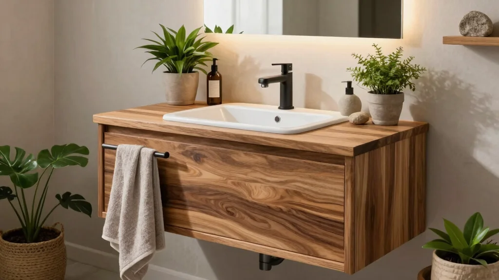 15 Natural Wood Bathroom Vanity Ideas With Warm Texture