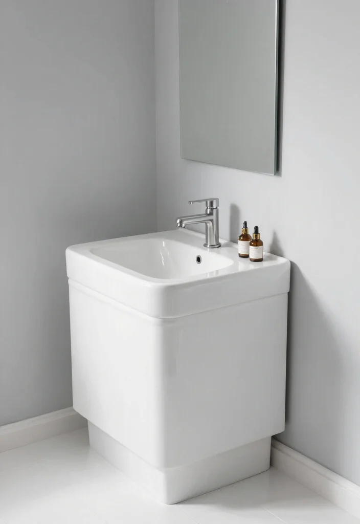 15 Small Bathroom Sink Ideas That Save Space - 15. Chic Minimalist Sinks 1