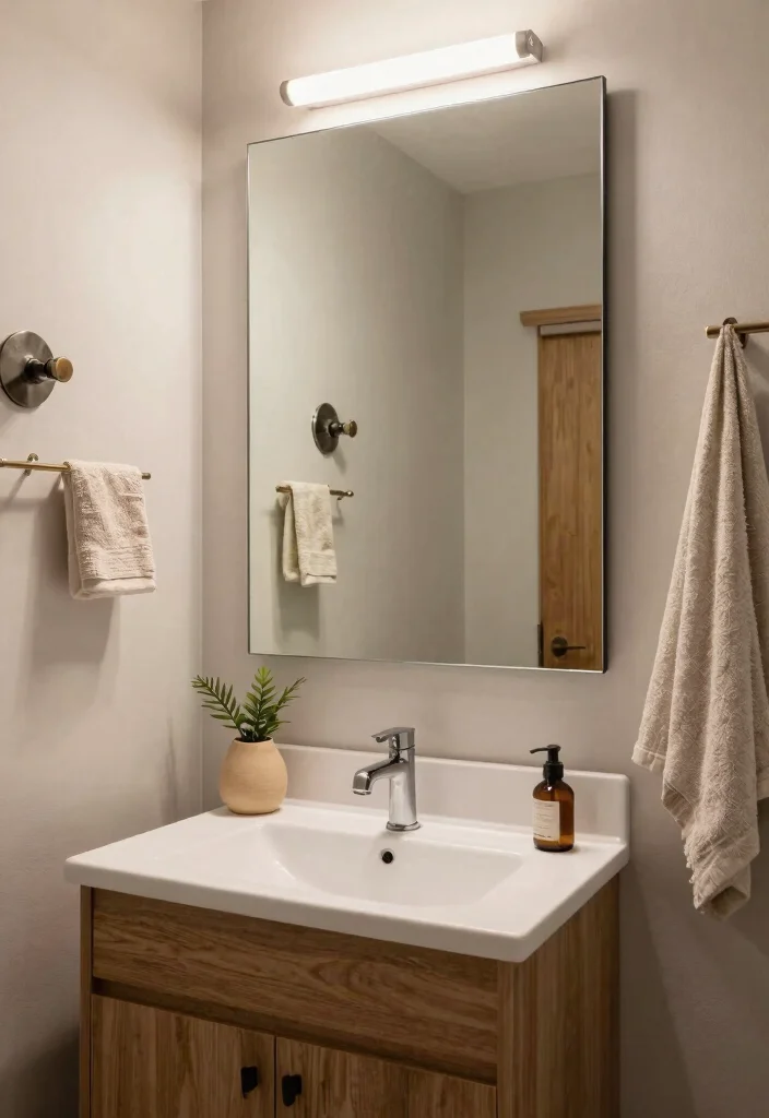 15 Small Guest Bathroom Ideas That Impress Visitors - 14. Clever Mirrors 1