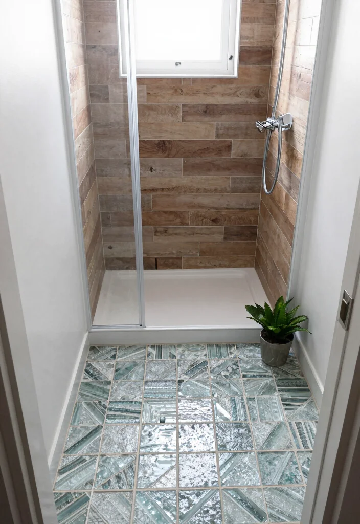 15 Small Guest Bathroom Ideas That Impress Visitors - 2. Eco-Friendly Tiles 1