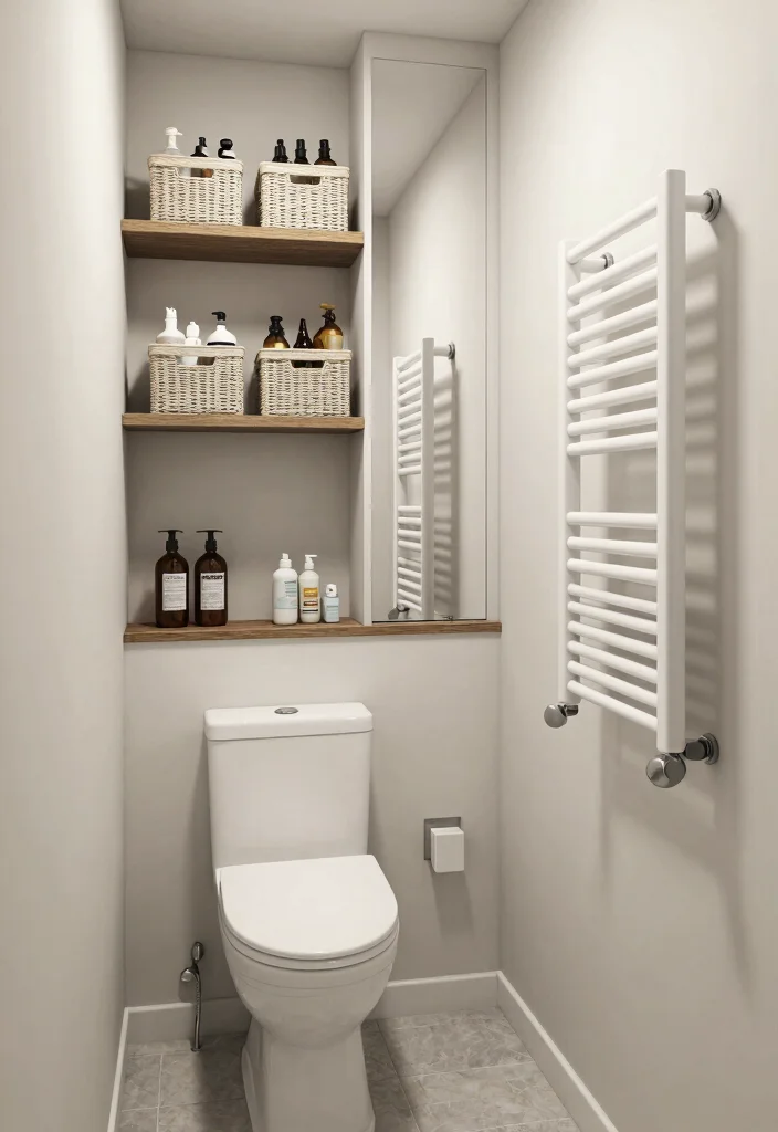 15 Small Guest Bathroom Ideas That Impress Visitors - 6. Smart Storage Solutions 1
