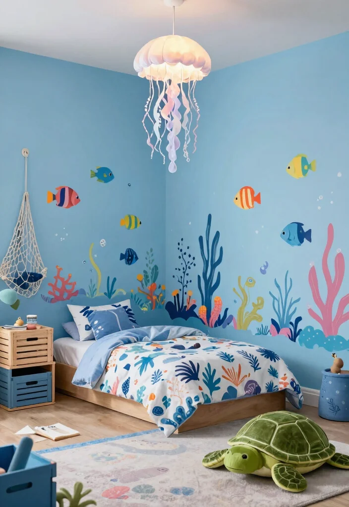 15 Small Kids Bedroom Ideas for Boys: Fun and Functional - 3. Under the Sea Adventure 1