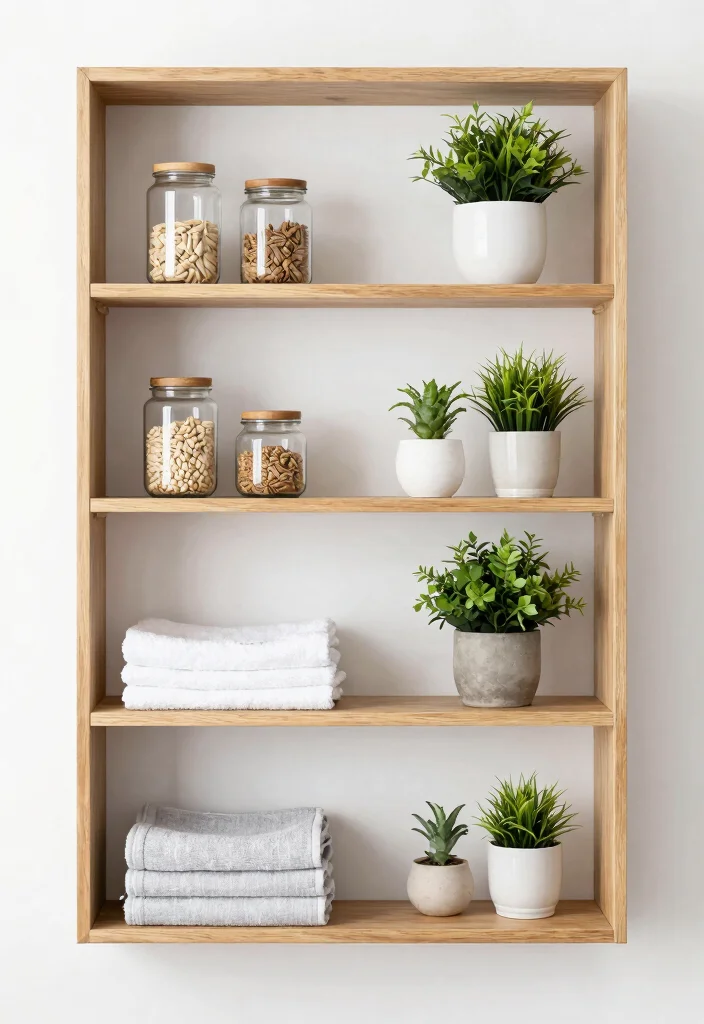 15 Turkish Bathroom Ideas With Spa Like Ambience - 7. Open Shelving Displays 1