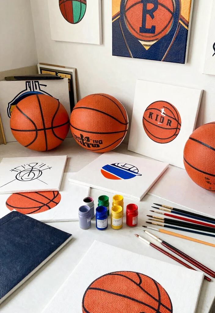16 Basketball Bedroom Ideas for Boys Fun Sporty Style - 13. DIY Basketball Decor Projects 1