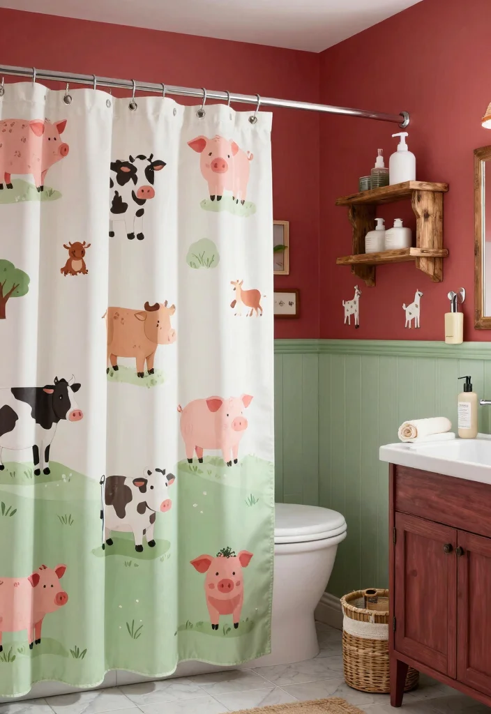 16 Boy Bathroom Ideas With Playful Themes - 11. Farmyard Fun 1