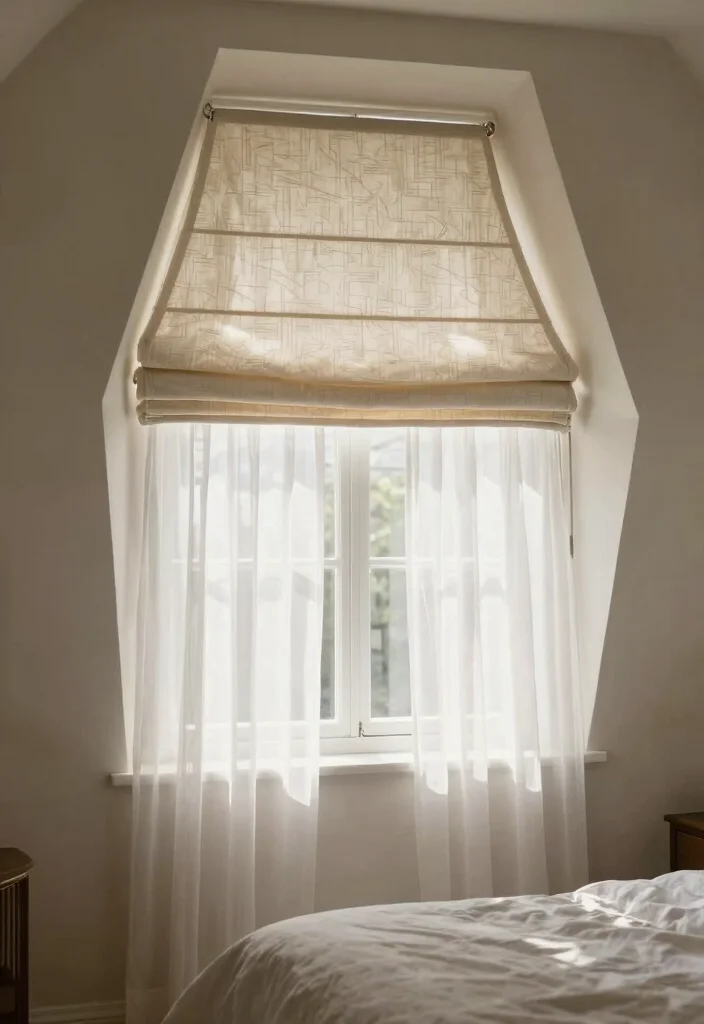 16 Dormer Bedroom Ideas for Sloped Ceiling Smart Layouts - 10. Optimized Window Treatments 1