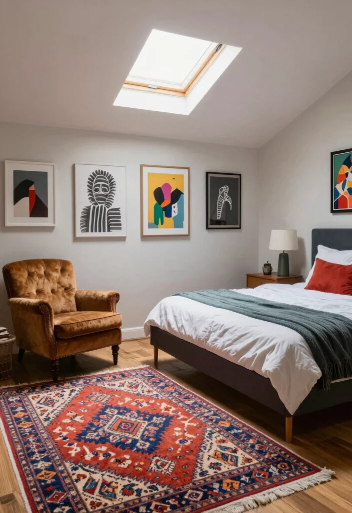 16 Dormer Bedroom Ideas for Sloped Ceiling Smart Layouts - 14. Eclectic Mix-and-Match 1