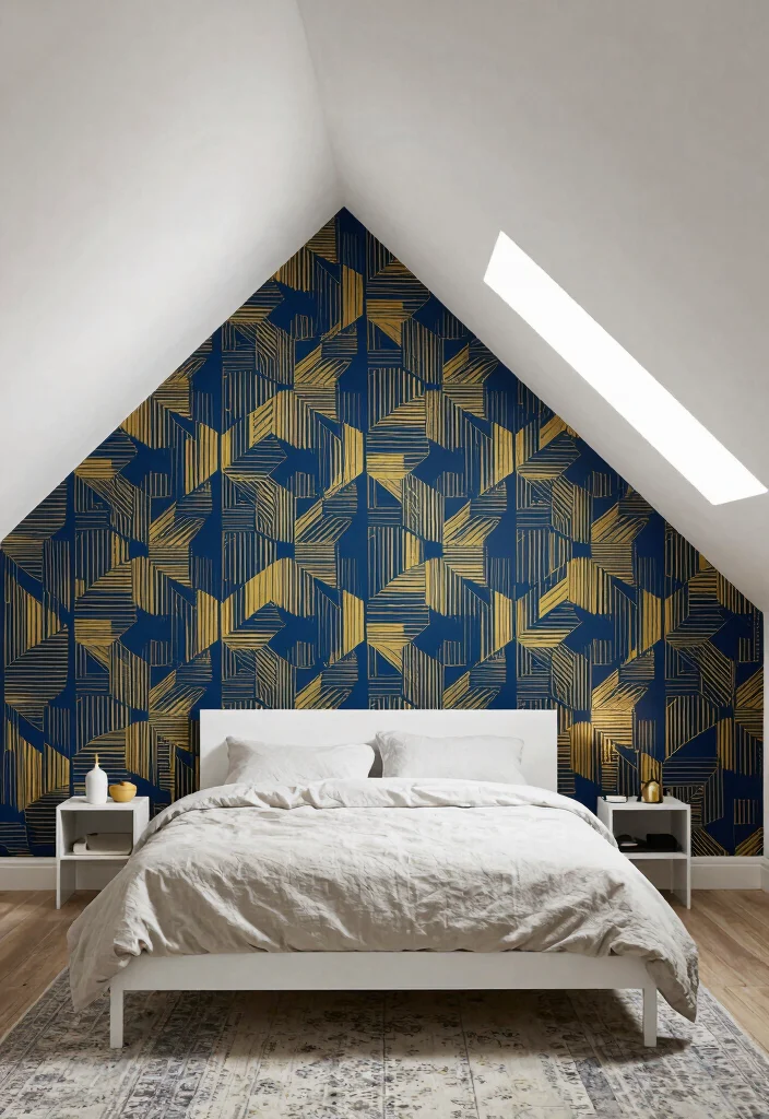 16 Dormer Bedroom Ideas for Sloped Ceiling Smart Layouts - 3. Statement Wall Decor 1