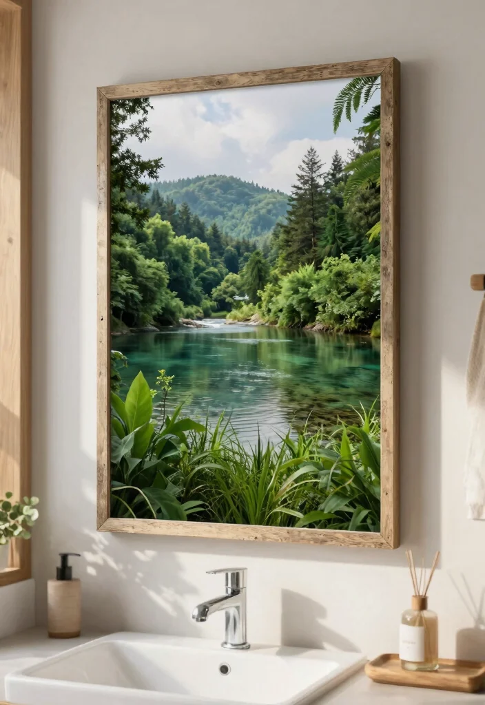 16 Eco-Friendly Bathroom Wall Art And Frame Decor Ideas - 12. Eco-Conscious Photography 1