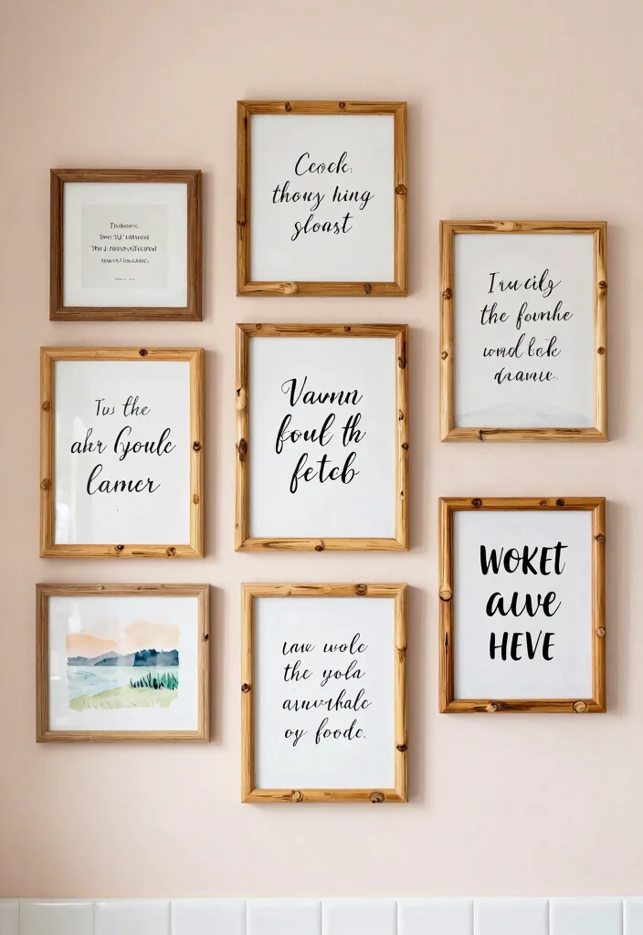 16 Eco-Friendly Bathroom Wall Art And Frame Decor Ideas - 3. Inspirational Quotes 1