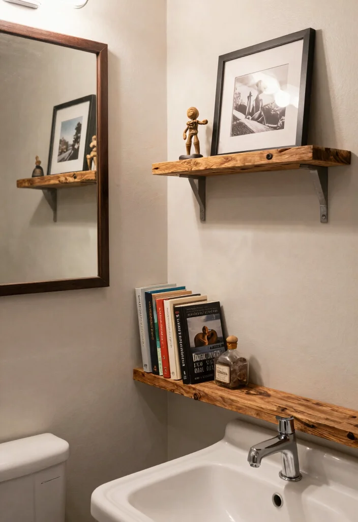 16 Man Bathroom Ideas With Rugged Aesthetic - 16. Personal Touches 1