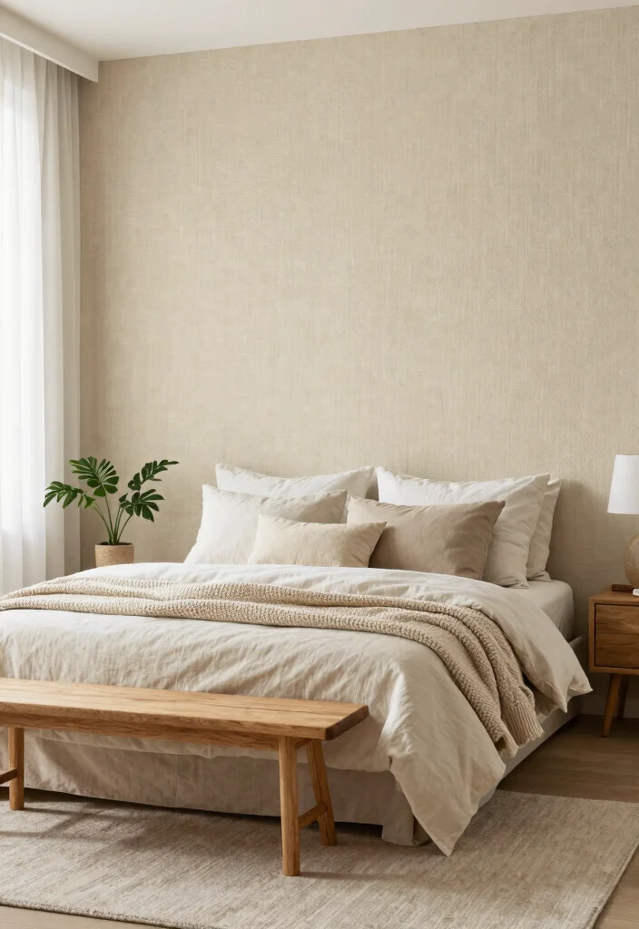 16 Primary Bedroom Accent Wall Ideas for a Stylish Focal Point - 4. Textured Fabric Panels 1