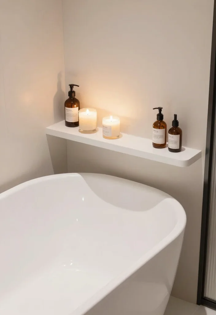 16 Small Bathroom Bathtub Ideas For Compact Spaces - 14. Bathtub with Ledge 1